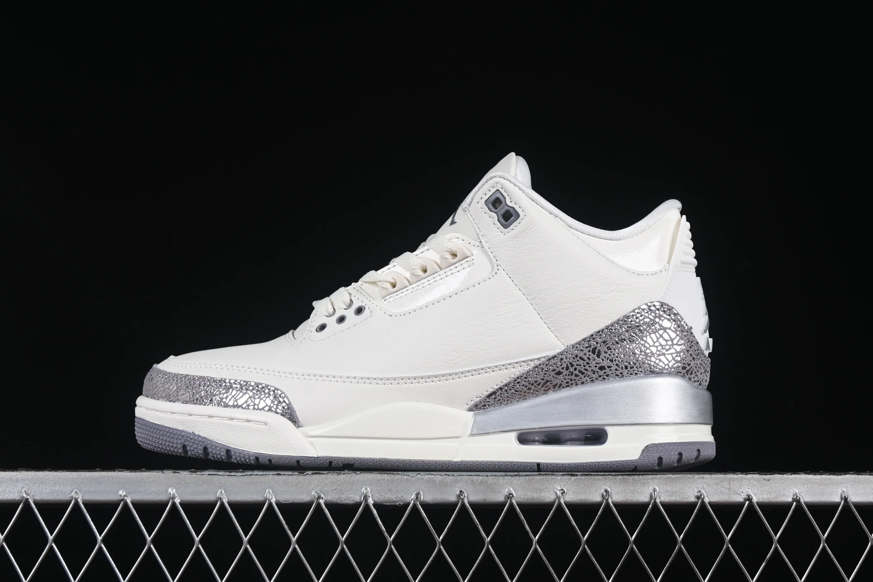All categories Air Jordan Jordan series basketball shoes Air Jordan 3 Air Jordan 3 "Sail Metallic Silver" AJ3 Joe 3 Metallic Silver CK9246-100